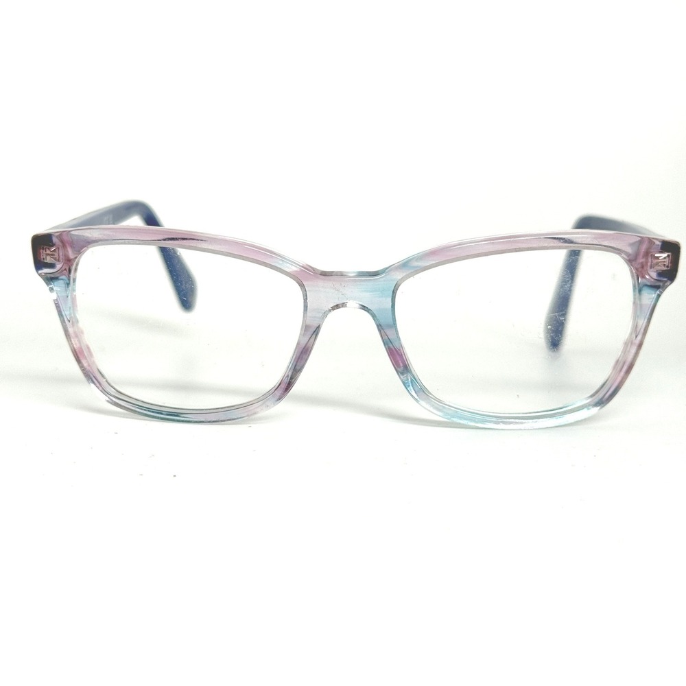 Ray-Ban Kids RB 1591 3807 Blue‎ Pink Watercolor Cat Eye Eyeglasses 48-16-130